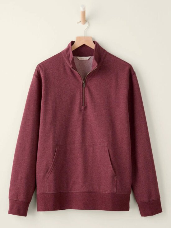Garnet Hill Other - GARNET HILL mens french terry quarter zip sweatshirt (L)